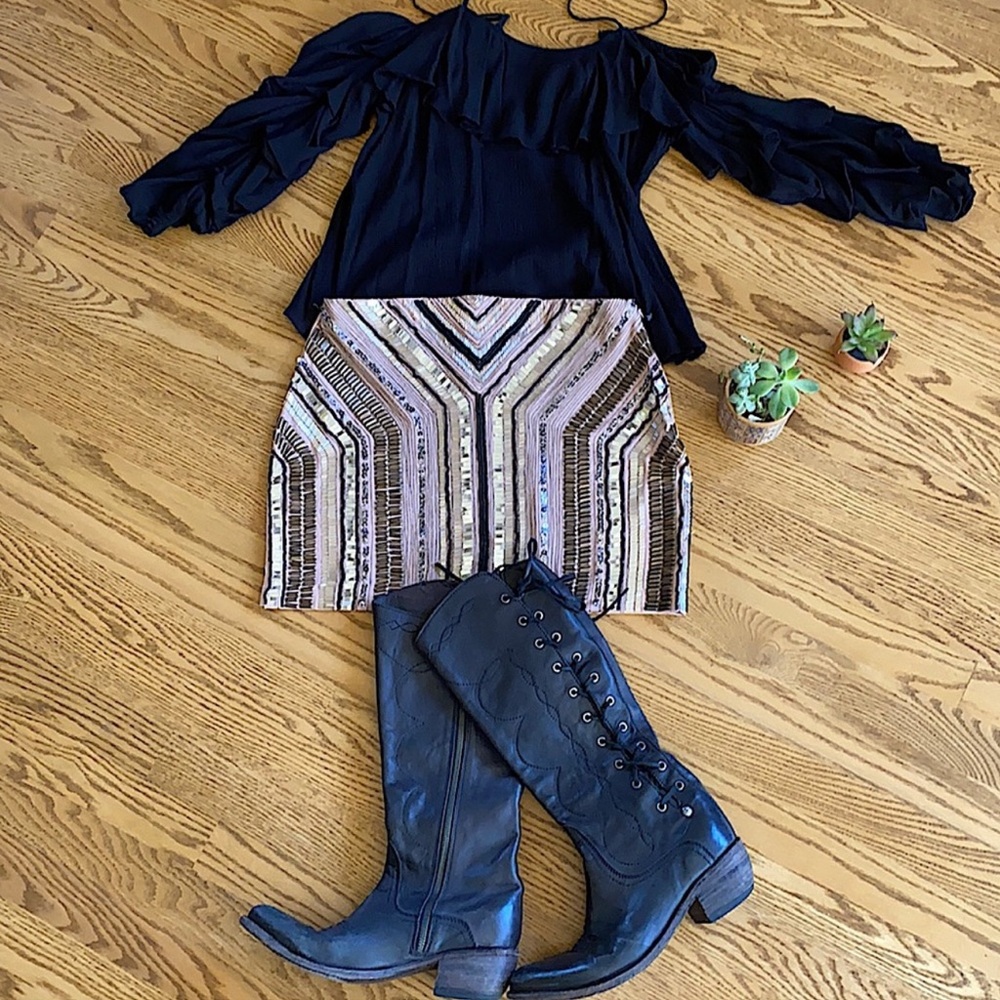 BNWT Beaded Mini Skirt by Endless Rose